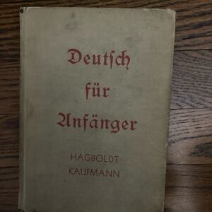 Vintage German Book 'Deutsch für Anfänger' Hagboldt Kaufmann 1942